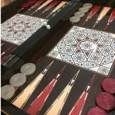20" Classic Backgammon Set for Adults | Handmade Wooden XL Game Board | Ideal Gift for Father, Husband, Anniversary