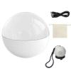 Crystal Ball Video Player, Personalized 3D Digital Display Sphere Memory Lamp, Electronic Crystal Ball Custom Video Sphere, Portable Digital Photo & Videos Player for Room Decor (white) view 1