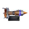 3D Printed Turbofan Engine Model Kit, Simulated Functional Jet Engine That Works, DIY TR900 Aerospace Science Assembly Model, Physics STEM Puzzle for Adults & Teens 16+ (Brass Color) view 2