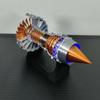 3D Printed Turbofan Engine Model Kit, Simulated Functional Jet Engine That Works, DIY TR900 Aerospace Science Assembly Model, Physics STEM Puzzle for Adults & Teens 16+ (Brass Color) view 4