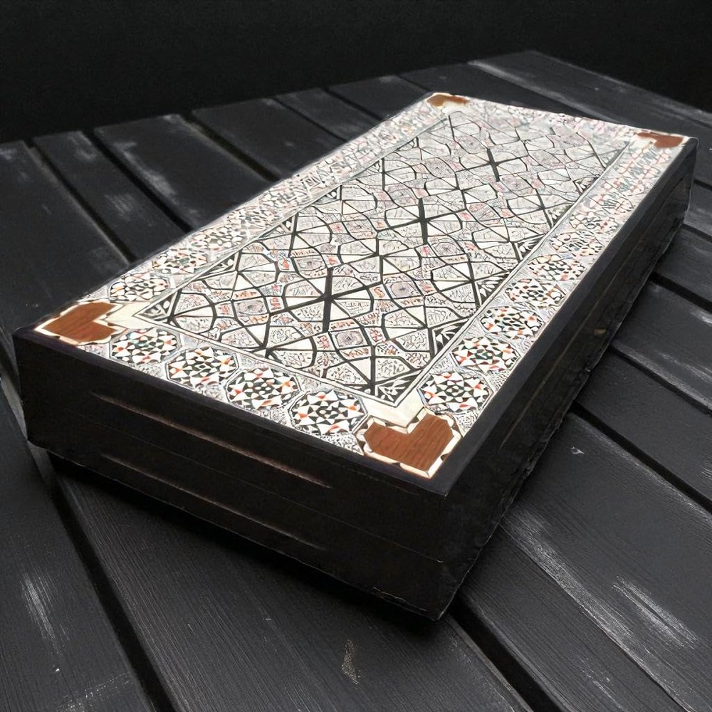 20" Wooden Backgammon Set for Adults | Extra Large Handmade Game Board | Classic Gift for Dad, Husband, Birthday or Anniversary
