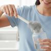 1PC Bottle Scrubber Brush, 360 Rotating Bottle Cleaning Brush with Removable Head for Water Bottles, Dense Bristle, 9.5x2 Inch.. view 2
