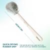 1PC Bottle Scrubber Brush, 360 Rotating Bottle Cleaning Brush with Removable Head for Water Bottles, Dense Bristle, 9.5x2 Inch.. view 4