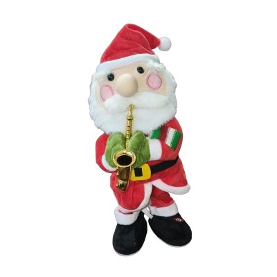 LEIQI Singing Dancing Christmas Plush Toy Intelligent Sensoring Activated Interactive Holiday Decoration with Music Motion