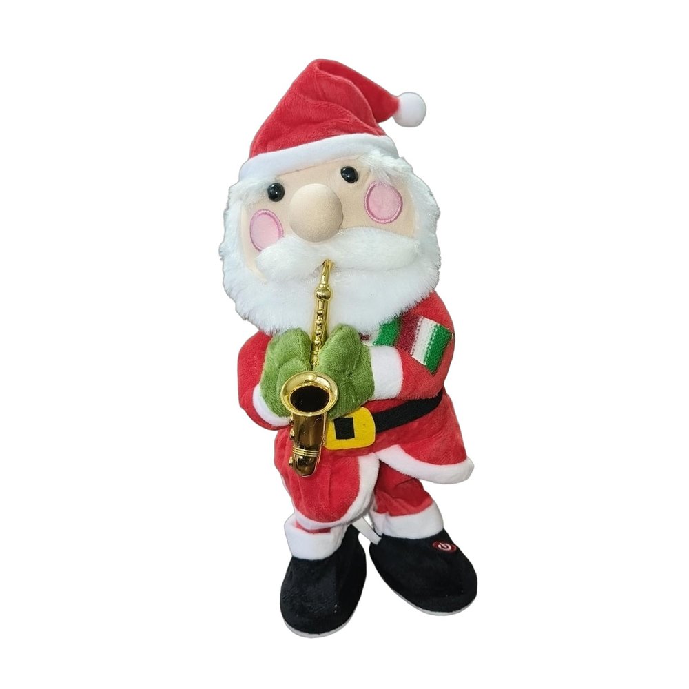 LEIQI Singing Dancing Christmas Plush Toy Intelligent Sensoring Activated Interactive Holiday Decoration with Music Motion