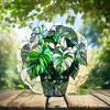 10-Inch Metal Wind Spinner Potted Monstera 3D Plant Wind Spinner, Unique Metal Hanging Kinetic Wind Sculpture Ornament Gifts for Women Yard Art Garden Patio Lawn Indoor Outdoor Decor view 2