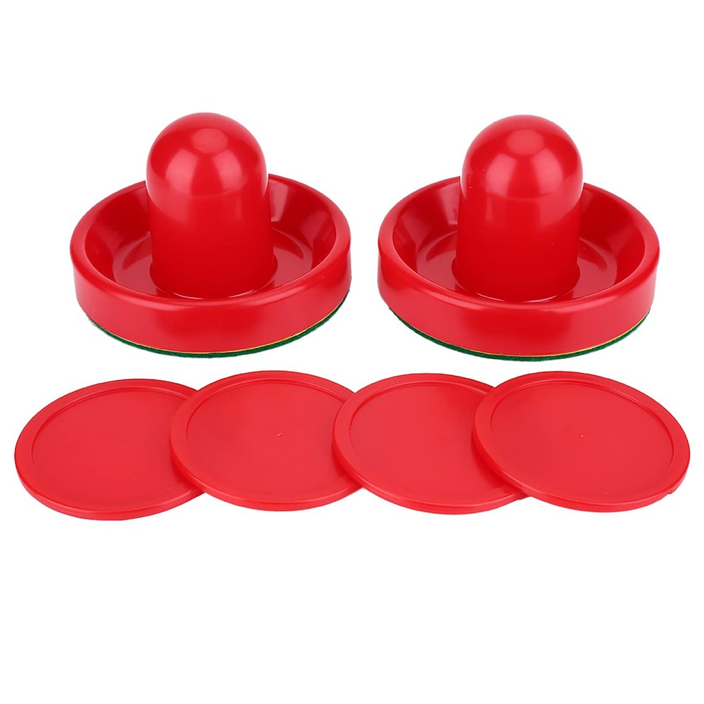 Aumotop Durable Plastic Ice Hockey Pushers Pucks Set Replacement for Tables Game, Classic Accessory for Enthusiasts (Large Size 96mm)