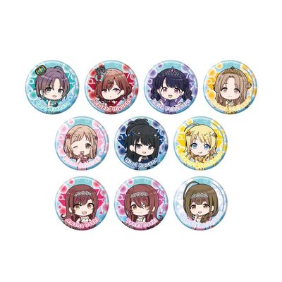 iDOLM@STER Shiny Colors 03 Jewel Mermaid Version, Mini Calilast Can Badge Complete Set, Box of 10