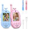 Video Walkie Talkies for Kids, Headband Emoji Function, 3 Voice Changing Switches, Hanging Rope Top-C Charging, Suitable for Children Ove Kids Walkie Talkies 2 Pack view 1