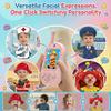 Video Walkie Talkies for Kids, Headband Emoji Function, 3 Voice Changing Switches, Hanging Rope Top-C Charging, Suitable for Children Ove Kids Walkie Talkies 2 Pack view 3