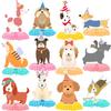 12 Pcs Retro Dog Honeycomb Centerpieces, Puppy Dog Party Favors Birthday Party Decorations Dog Centerpieces Decorations Supplies for Kids Teens Boys Girls Baby Shower view 1