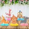 12 Pcs Retro Dog Honeycomb Centerpieces, Puppy Dog Party Favors Birthday Party Decorations Dog Centerpieces Decorations Supplies for Kids Teens Boys Girls Baby Shower view 4
