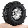 1.9'' Crawler Tires Mud Slingers Tyre OD 3.75'' For 1/12 RC Crawler MJX H12Y+ MN-128 MN82S LC79 1.9'' Beadlock Wheels (Silvery) view 4