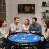 LuyFuitre 8 Player Round Folding Poker Table with Cup Holders, 48 Inch Professional Casino Grade Card Table for Texas Holdem & Blackjack, Portable Multi Gaming Table for Home, Man Cave view 2