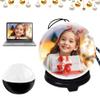 Crystal Ball Video Player, Personalized 3D Digital Display Sphere Memory Lamp, Electronic Crystal Ball Custom Video Sphere, Portable Digital Photo & Videos Player for Room Decor (black) view 1