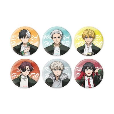 TV Anime Wind Breaker 03 (Official Illustration) Can Badge Complete Set of 6 Pieces Box