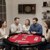 LuyFuitre 8 Player Round Folding Poker Table with Cup Holders, 48 Inch Professional Casino Grade Card Table for Texas Holdem & Blackjack, Portable Multi Gaming Table for Home, Man Cave view 2