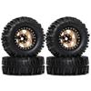 1.9'' Crawler Tires Mud Slingers Tyre OD 3.75'' For 1/12 RC Crawler MJX H12Y+ MN-128 MN82S LC79 1.9'' Beadlock Wheels (Green) view 1