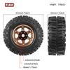 1.9'' Crawler Tires Mud Slingers Tyre OD 3.75'' For 1/12 RC Crawler MJX H12Y+ MN-128 MN82S LC79 1.9'' Beadlock Wheels (Green) view 2