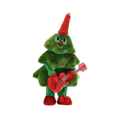LEIQI Singing Dancing Christmas Plush Toy Intelligent Sensoring Activated Interactive Holiday Decoration with Music Motion