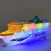 Cruise Ship Model  49x6x10.5cm UniversalWheel OceanLiner, Flashing LED Maritime Vessel | Nautical VoyageDecor Showcase Piece, OceanTheme PartyDisplay Accessory, Kids ImaginationPlay view 3