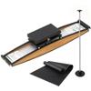 DIUNAOZI Simulated Ski Machine,Balance Board with Adjustable Resistance 0-100kg, Portable Ski Exercise Equipment, 330 lbs Capacity Balance Trainer for Full Body Workout with Ski Poles and Mats view 1