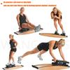 DIUNAOZI Simulated Ski Machine,Balance Board with Adjustable Resistance 0-100kg, Portable Ski Exercise Equipment, 330 lbs Capacity Balance Trainer for Full Body Workout with Ski Poles and Mats view 2