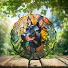 10-Inch Metal Wind Spinner Doberman Pinscher 3D Dog Wind Spinner, Unique Metal Hanging Kinetic Wind Sculpture Ornament Gifts for Women Yard Art Garden Patio Lawn Indoor Outdoor Decor (1) view 2
