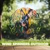 10-Inch Metal Wind Spinner Doberman Pinscher 3D Dog Wind Spinner, Unique Metal Hanging Kinetic Wind Sculpture Ornament Gifts for Women Yard Art Garden Patio Lawn Indoor Outdoor Decor (1) view 4