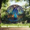 10-Inch Metal Wind Spinner Spotted Deer in Starry Night 3D Animal Wind Spinner, Unique Metal Hanging Kinetic Wind Sculpture Ornament Gifts for Women Yard Art Garden Patio Lawn Indoor Outdoor Decor (1) view 4