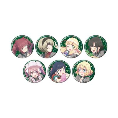 Evil God Drop Kick 04 (Illustrated Illustration), Can Badge Complete Set, Box of 7