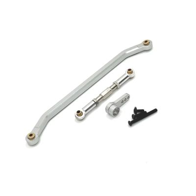 Rc Accessories For MN128 MN86 MN86S MN86K MN86KS For MN G500 1/12 Metal Steering Link Rod Pull Rod And Servo Arm RC Crawler Car Upgrade Parts(Silver)