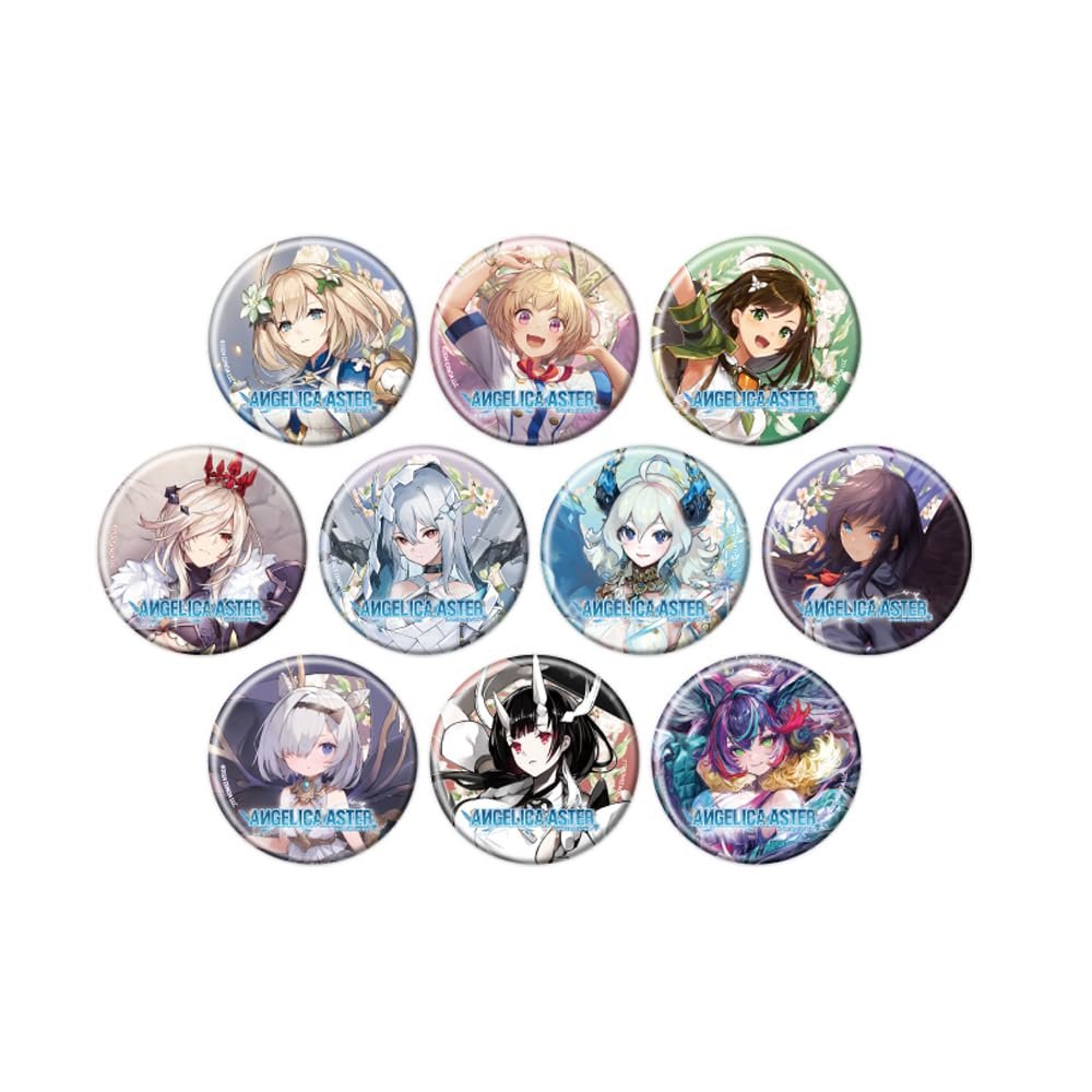 Angelica ASTER 01 (Official Illustration) Can Badge Complete Set, Box of 10