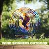 10-Inch Metal Wind Spinner Bald Eagle 3D Bird Wind Spinner, Unique Metal Hanging Kinetic Wind Sculpture Ornament Gifts for Women Yard Art Garden Patio Lawn Indoor Outdoor Decor (2) view 4
