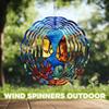 10-Inch Metal Wind Spinner Two Angelfish Among Coral 3D Fish Wind Spinner, Unique Metal Hanging Kinetic Wind Sculpture Ornament Yard Art Garden Patio Lawn Indoor Outdoor Decor view 4