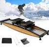 DIUNAOZI Simulated Ski Machine,Balance Board with Adjustable Resistance 0-100kg, Portable Ski Exercise Equipment, 330 lbs Capacity Balance Trainer for Full Body Workout with Ski Poles and Mats view 1