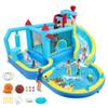 Garvee Inflatable Bounce House for Kids, Inflatable Water Slide with Blower, Climbing Wall, Jumping, Splash Pool, Basketball Hoop for Boys and Girls Indoor Outdoor Backyard view 1