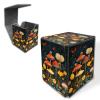 HGGJFLYX Deck Box for MTG/TCG/CCG, 100+ Sleeved Card Holder, PU Leather Trading Card Storage Box Case with Magnetic Closure, Quick Access for MTG Commander Game Cards, Cartoon Mushrooms view 1