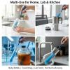 15.5 Inch Long Bottle Brush with 360 Rotating Head - Soft Bristles for Washing Glass, Narrow Neck Bottles, Wine Bottles, Vase, Hummingbird Feeder, Dishwasher Hose & Aquarium Tube, 2 Pack view 4