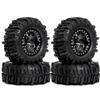 1.9'' Crawler Tires Mud Slingers Tyre OD 3.75'' For 1/12 RC Crawler MJX H12Y+ MN-128 MN82S LC79 1.9'' Beadlock Wheels (Black) view 1