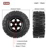 1.9'' Crawler Tires Mud Slingers Tyre OD 3.75'' For 1/12 RC Crawler MJX H12Y+ MN-128 MN82S LC79 1.9'' Beadlock Wheels (Black) view 2