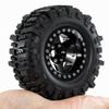 1.9'' Crawler Tires Mud Slingers Tyre OD 3.75'' For 1/12 RC Crawler MJX H12Y+ MN-128 MN82S LC79 1.9'' Beadlock Wheels (Black) view 4