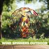 10-Inch Metal Wind Spinner Pair of Lovebirds 3D Bird Wind Spinner, Unique Metal Hanging Kinetic Wind Sculpture Ornament Gifts for Women Yard Art Garden Patio Lawn Indoor Outdoor Decor view 4