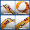 FUTESI Flexible Race Car Track for Kids 15 Ft Flex Tracks Starter Set Compatible with Diecast 1/64th Cars Portable Rolls Up Race Tracks with Strong Suction Cups Birthday Gifts for Boys Girls Ages 3+ view 4