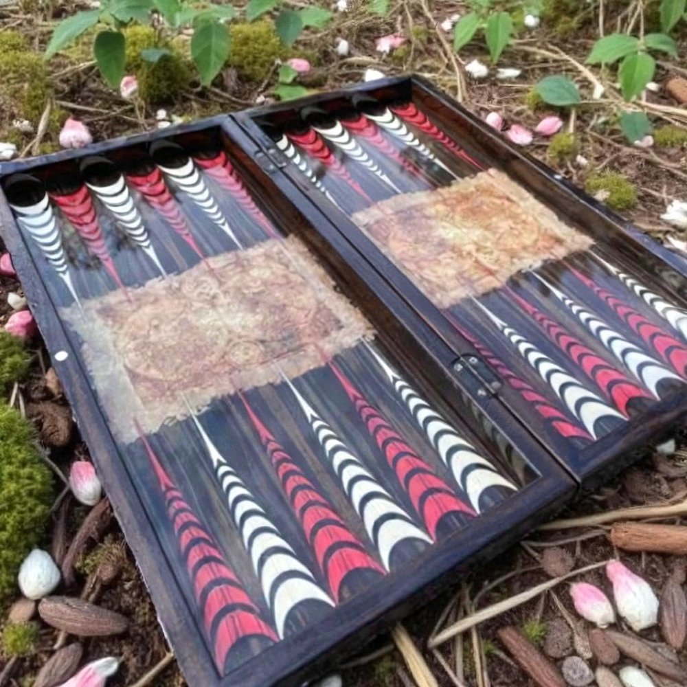 20-inch X Large Backgammon Sets for Adults World Map Wooden Game Board Handmade Game Sets - Xmas Gift for Dad, Anniversary, Birthdays