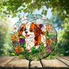 10-Inch Metal Wind Spinner Charles Spaniel Puppy 3D Dog Wind Spinner, Unique Metal Hanging Kinetic Wind Sculpture Ornament Gifts for Women Yard Art Garden Patio Lawn Indoor Outdoor Decor view 2