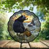 10-Inch Metal Wind Spinner Black Bear by Stream 3D Wildlife Wind Spinner, Unique Metal Hanging Kinetic Wind Sculpture Ornament Gifts for Women Yard Art Garden Patio Lawn Indoor Outdoor Decor view 2