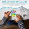 Game - Korean Jacks, Weighted Pebble Stones, Hand Eye Coordination Training, Traditional Asian Folk Activity, Retro Childhood Play | Lunar New Year Chuseok Holiday Present view 4