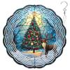 10-Inch Metal Wind Spinner Christmas Tree 3D Wind Spinner, Unique Metal Hanging Kinetic Wind Sculpture Ornament Gifts for Women Yard Art Garden Patio Lawn Indoor Outdoor Decor (1) view 1