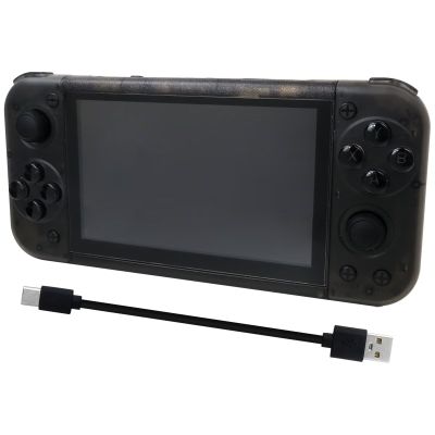 5 Inch Screen Portable Retro Game Console RG50XX with 64GB, 15000+ Classic Games - Black